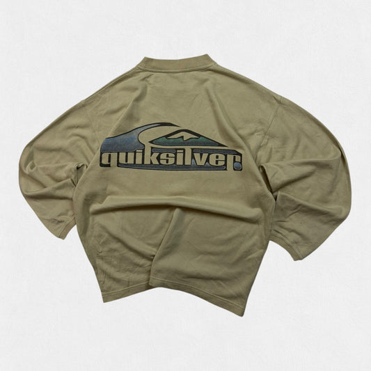 Vintage Y2K Quiksilver surfwear spell out sweatshirt (S)