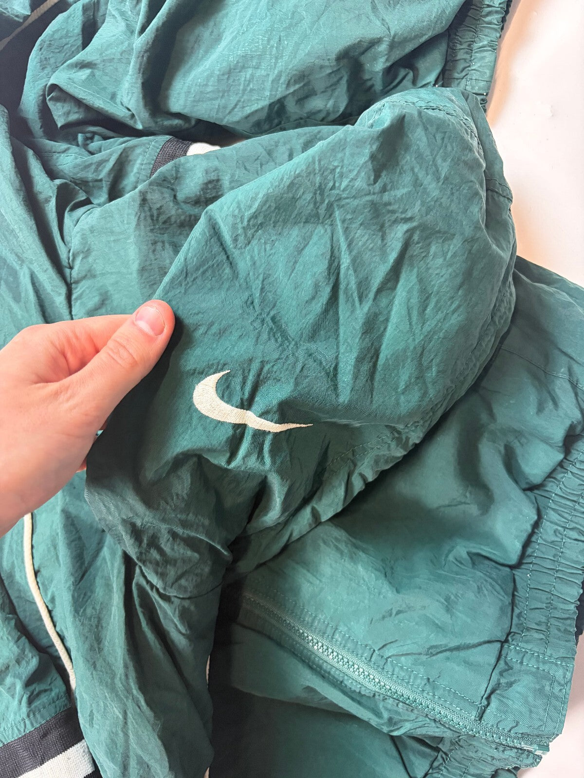 Vintage 90s Nike padded hooded jacket (S)