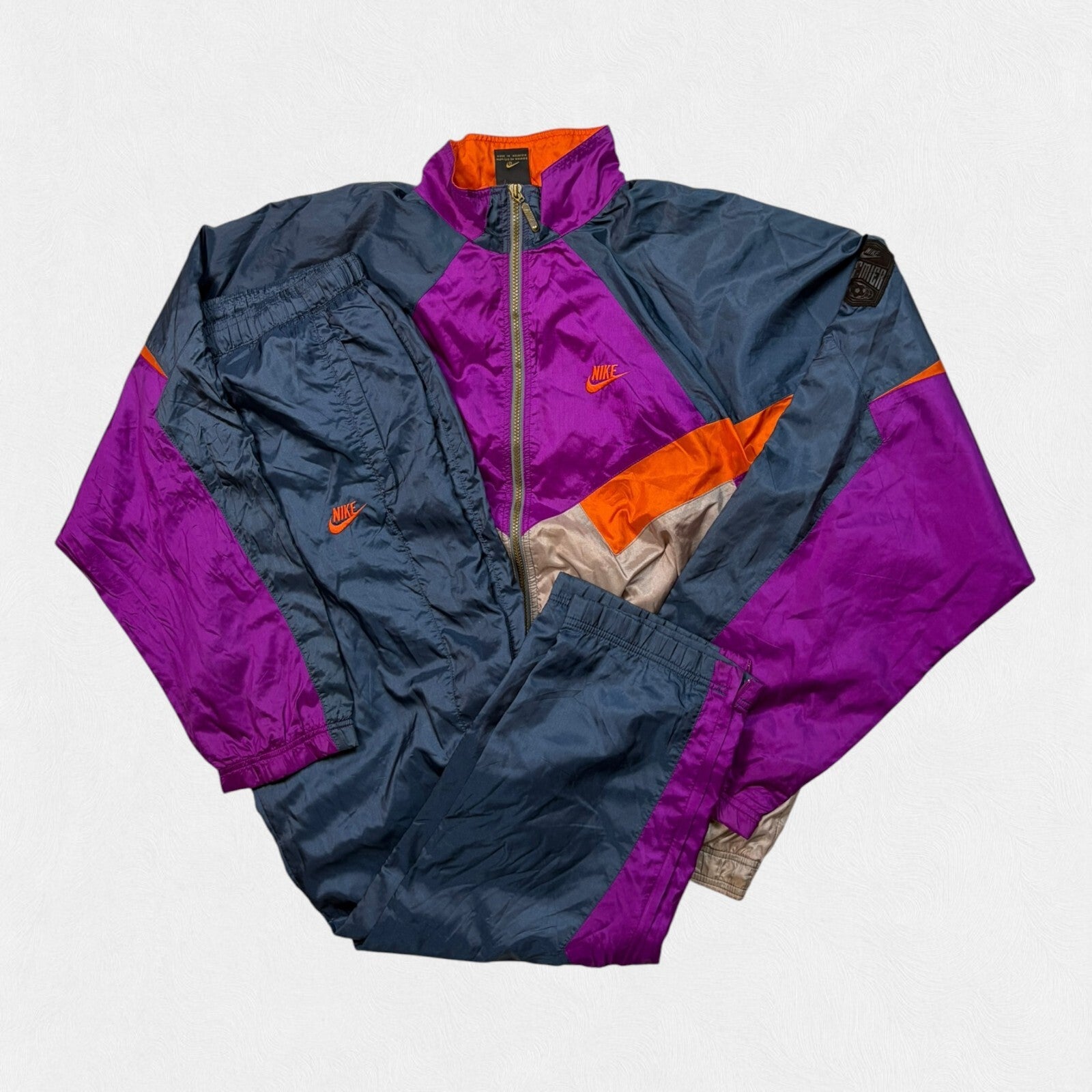 Vintage 90s Nike premier colour block full tracksuit (L)