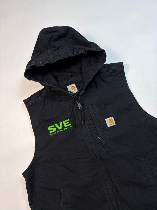 Carhartt hooded workwear vest jacket (L)