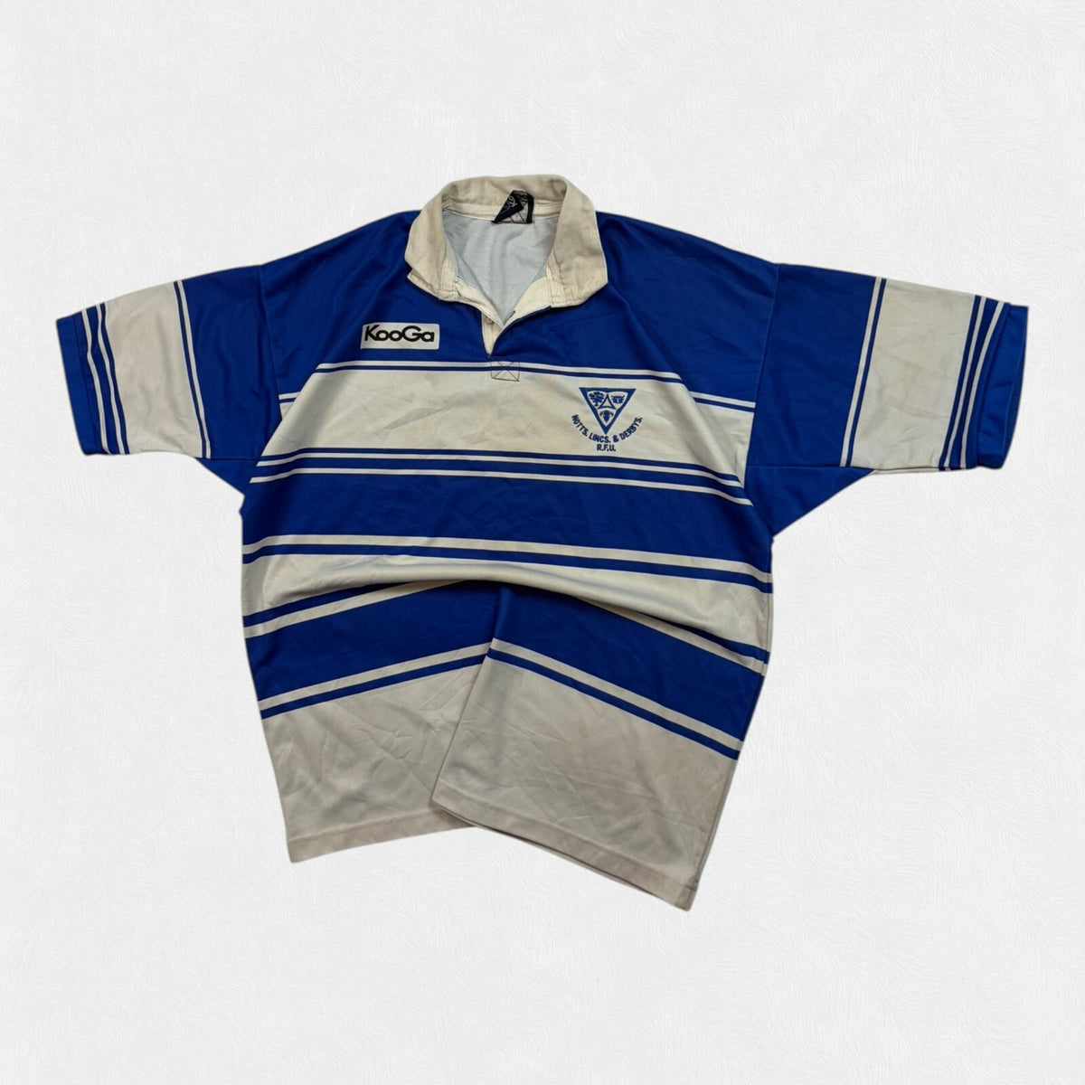 Vintage 2000s Notts, Lincs & Derbyshire match worn rugby union shirt (XL)