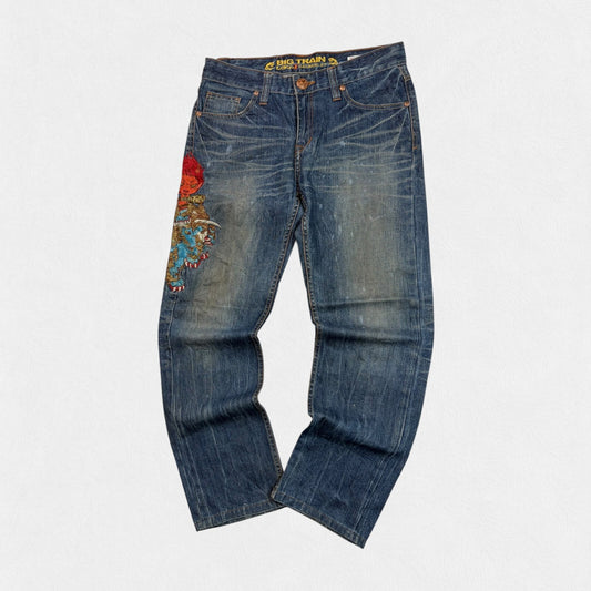 Vintage Y2K Big Train Japanese hip hop jeans (W32)