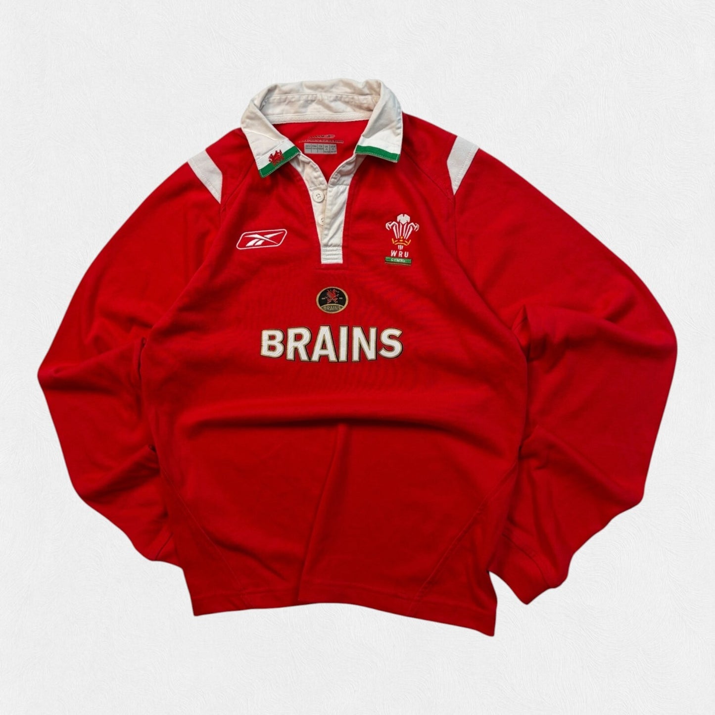 Vintage Wales 2005/06 Reebok rugby union shirt (YL)