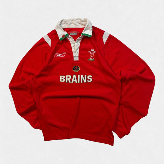 Vintage Wales 2005/06 Reebok rugby union shirt (YL)