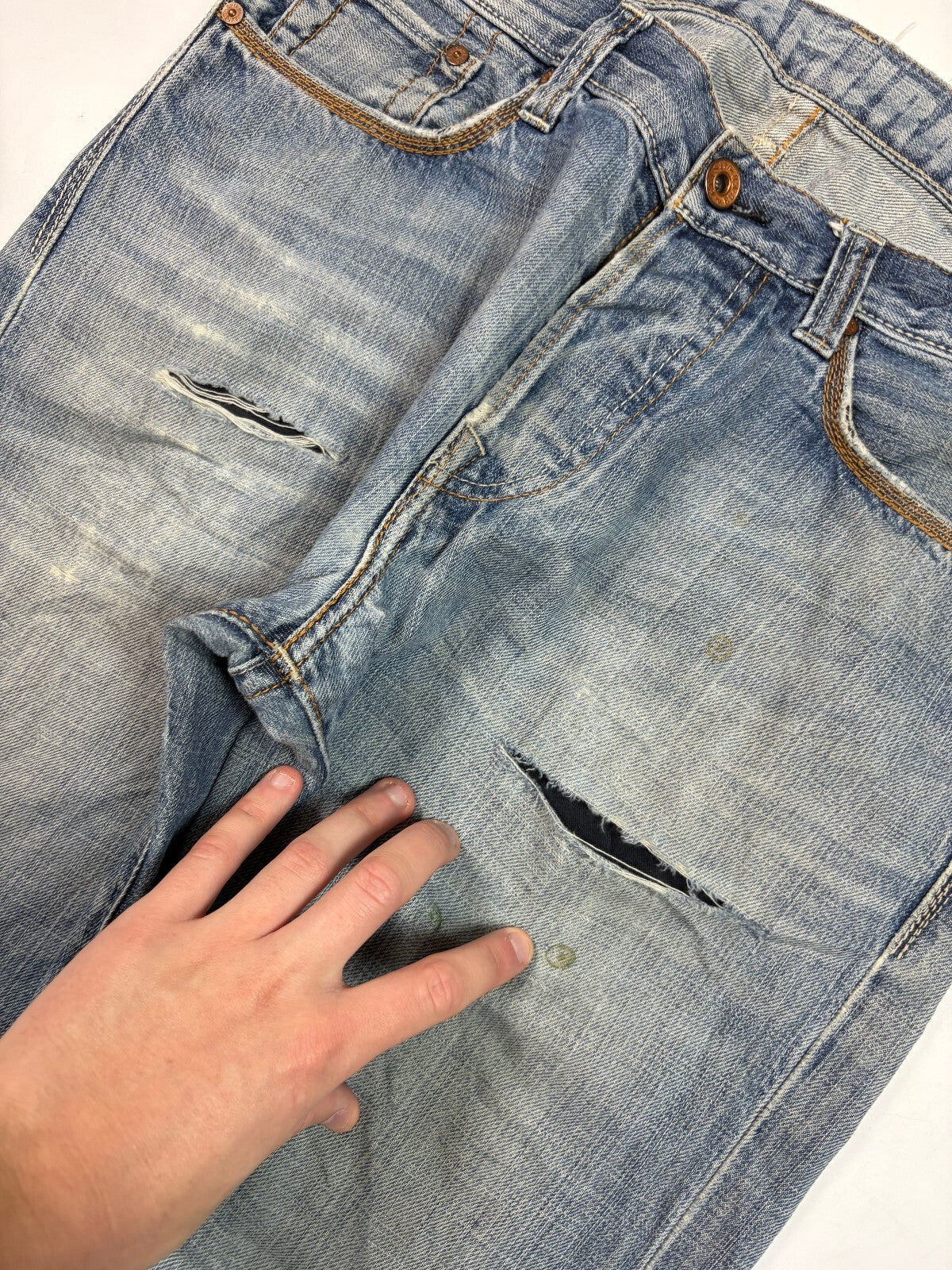 Vintage Y2K Evisu baggy hip hop jeans (W36)
