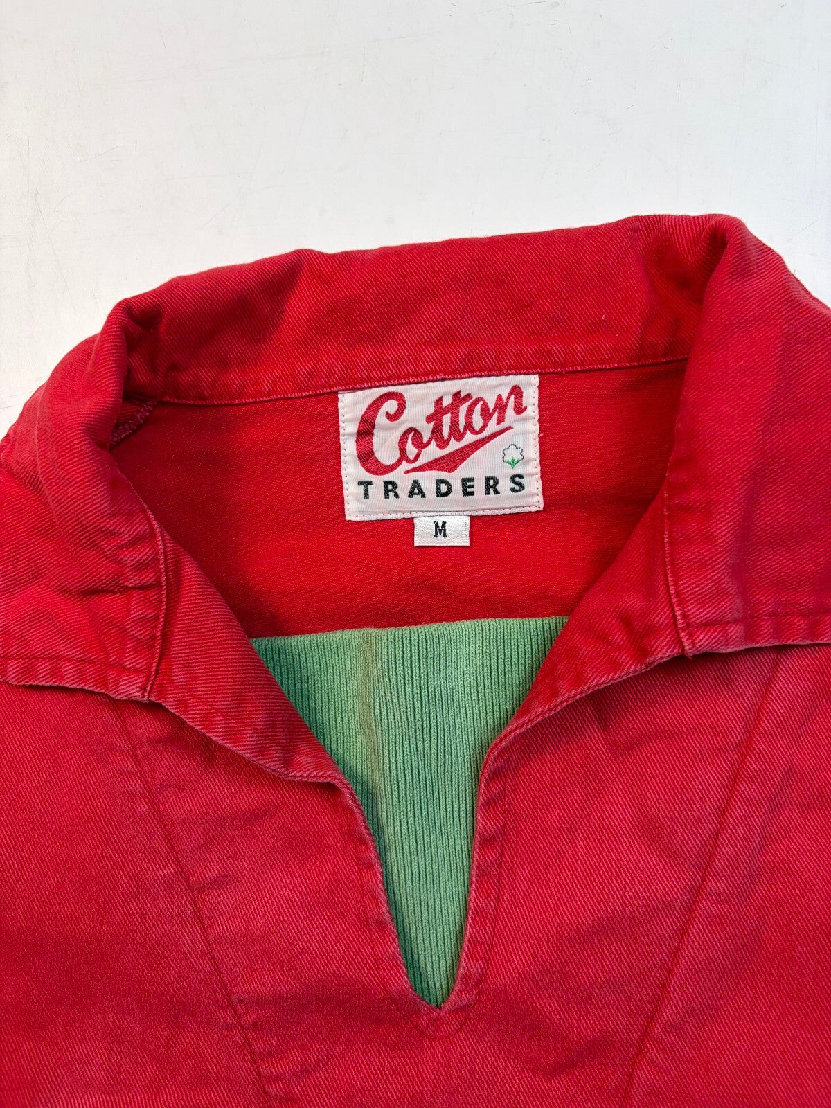 Vintage Wales 1992-95 Cotton Traders rugby drill top (M)