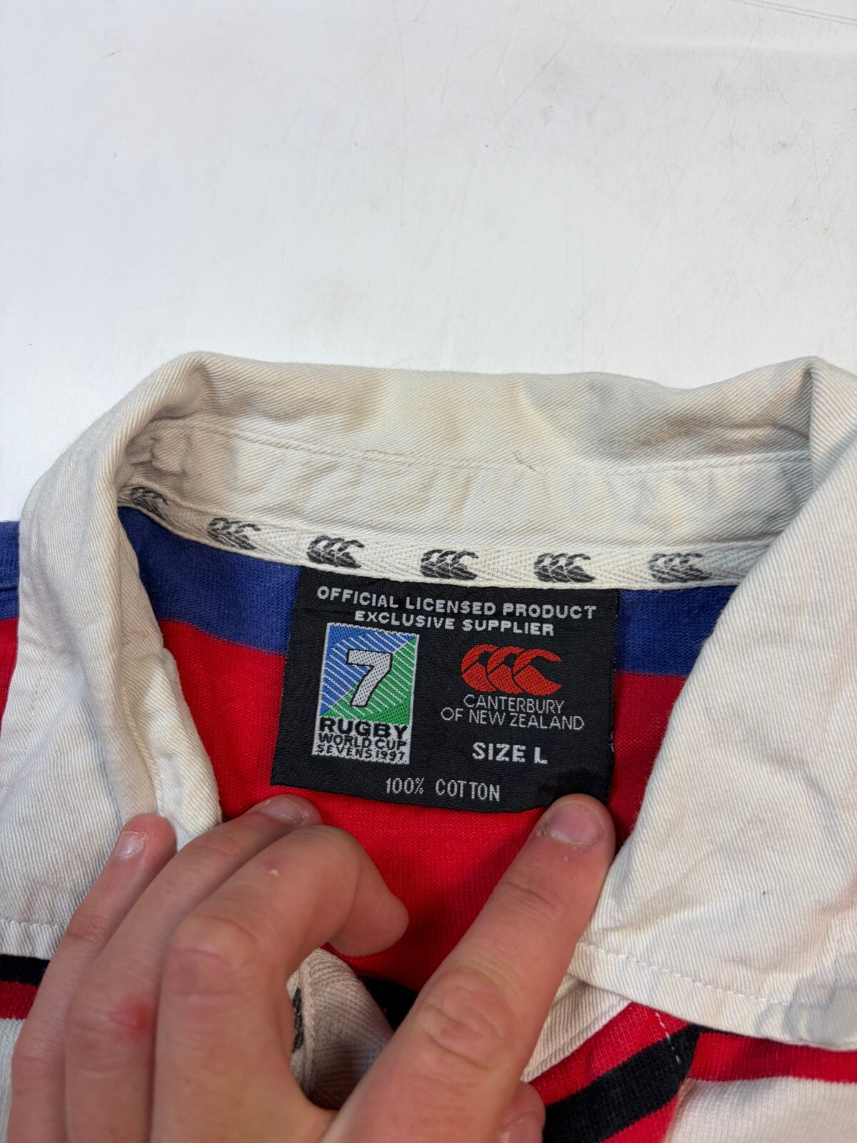 Vintage Hong Kong 1997 sevens world cup rugby shirt (L)