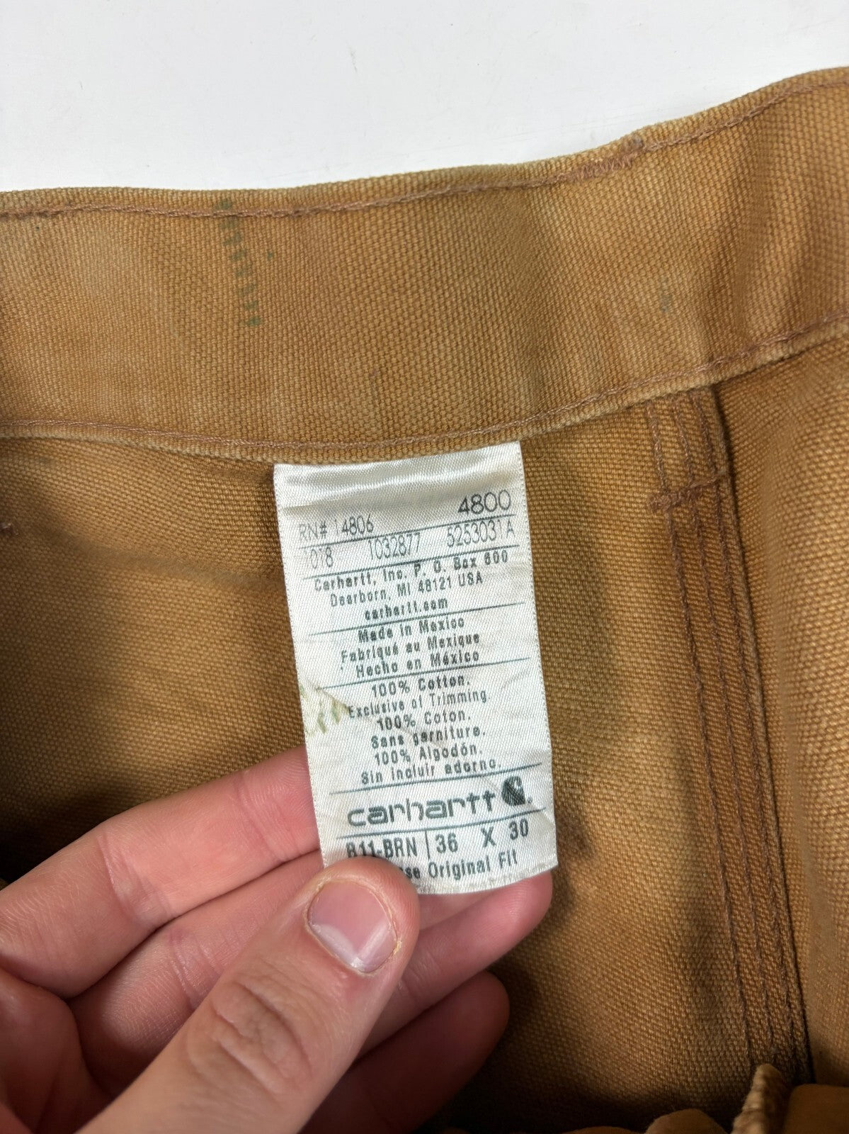 Carhartt B11 baggy carpenter pants (W36)