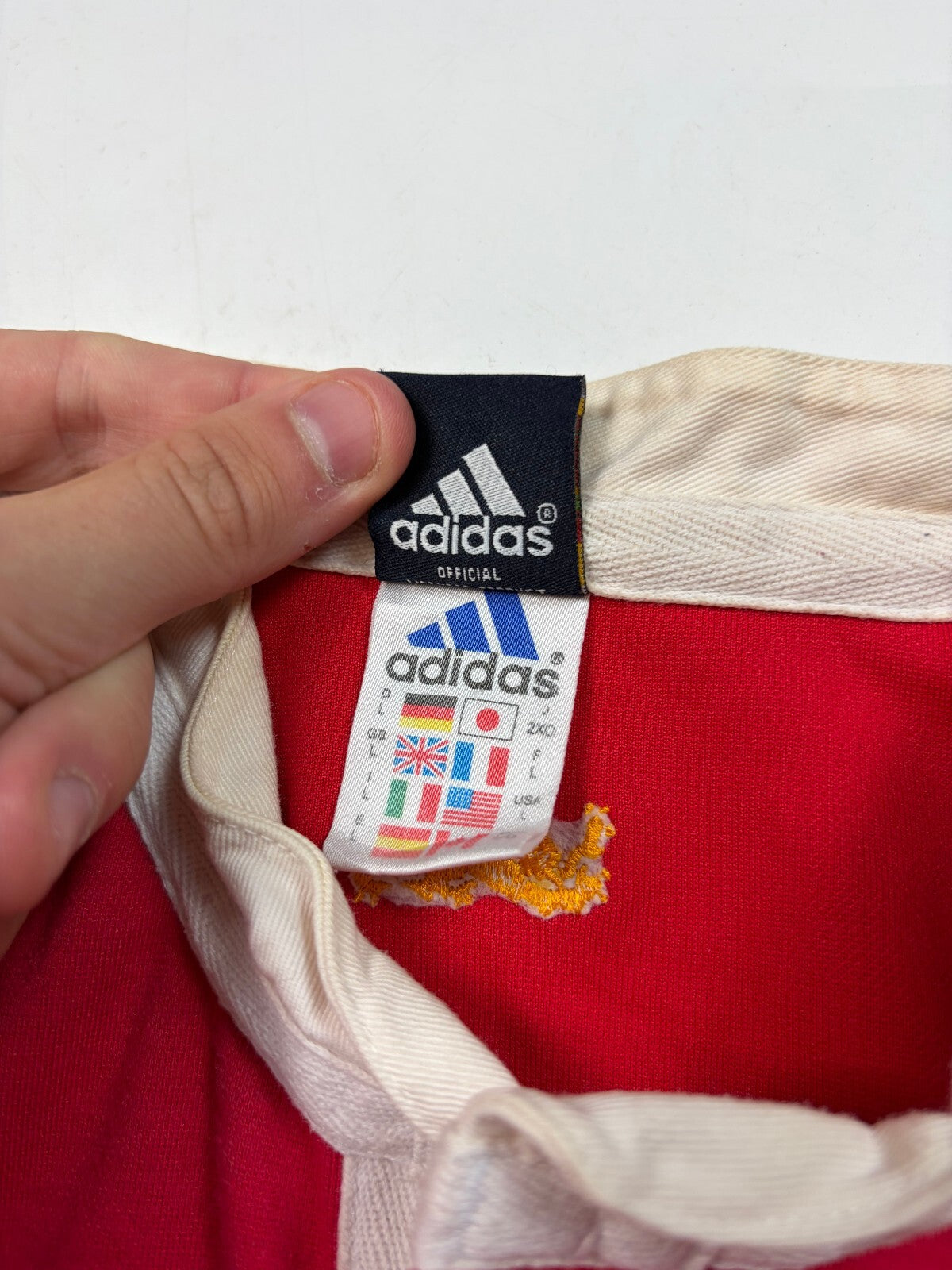 Vintage British & Irish Lions 2001 Adidas rugby union shirt (L)