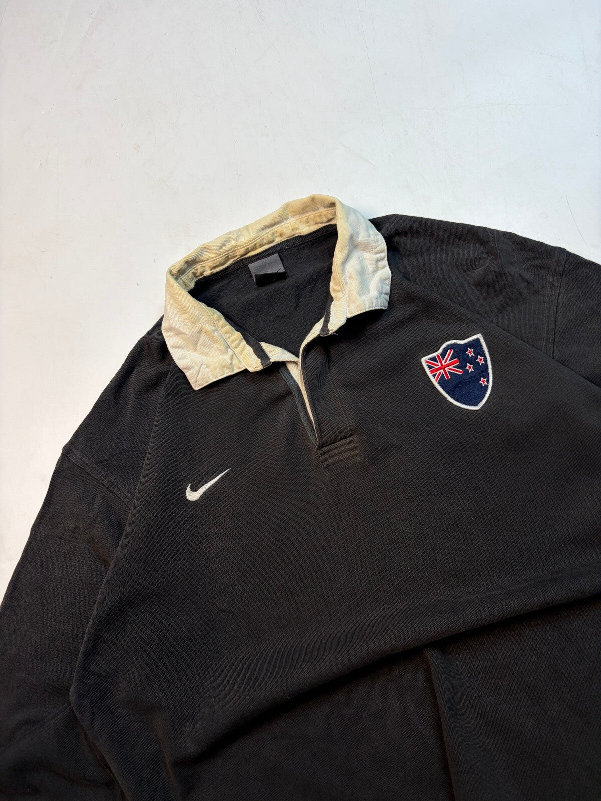 Vintage New Zealand Nike supporters rugby union shirt (XL)