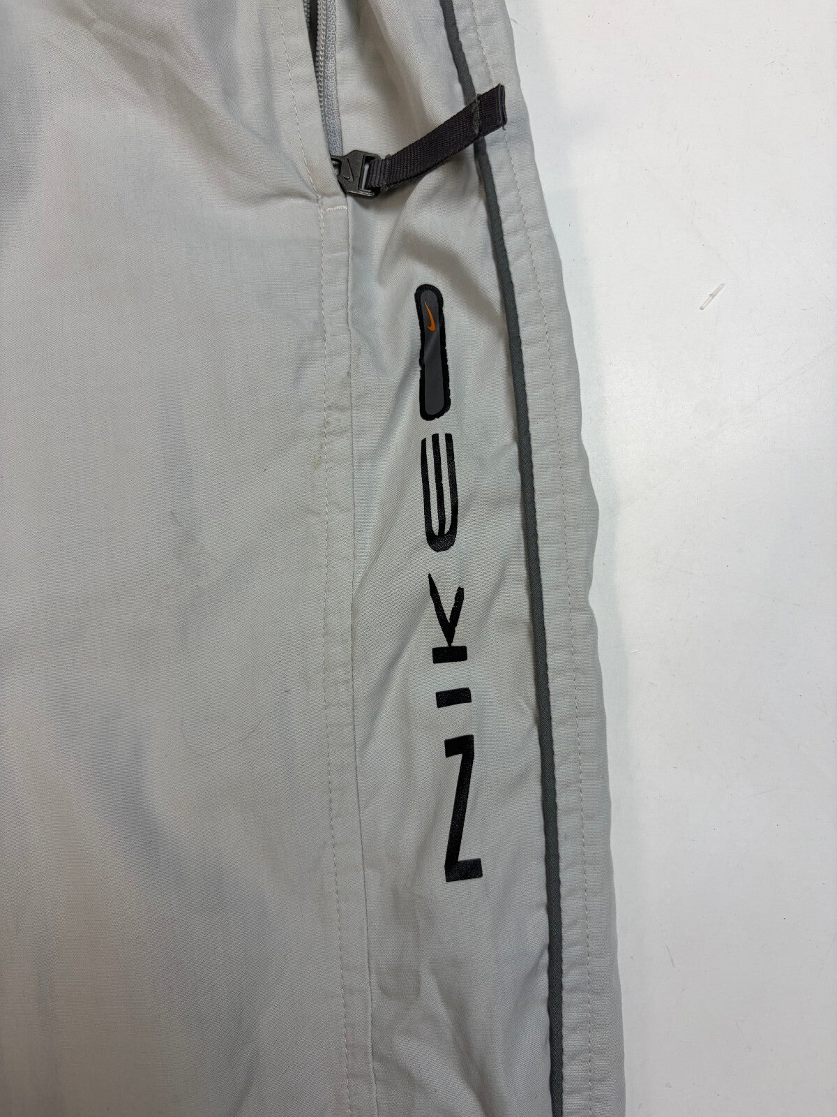 Vintage Y2K Nike spell out baggy track pants (XL)