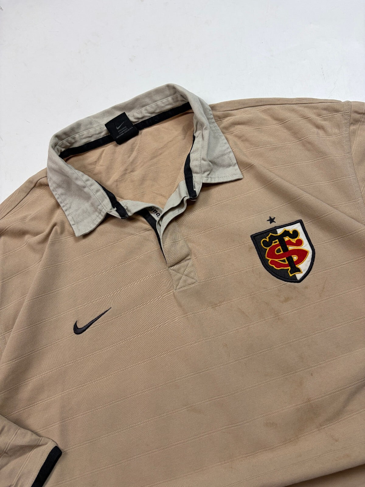 Vintage Stade Toulousain 2002/03 Nike supporters rugby polo shirt (L)