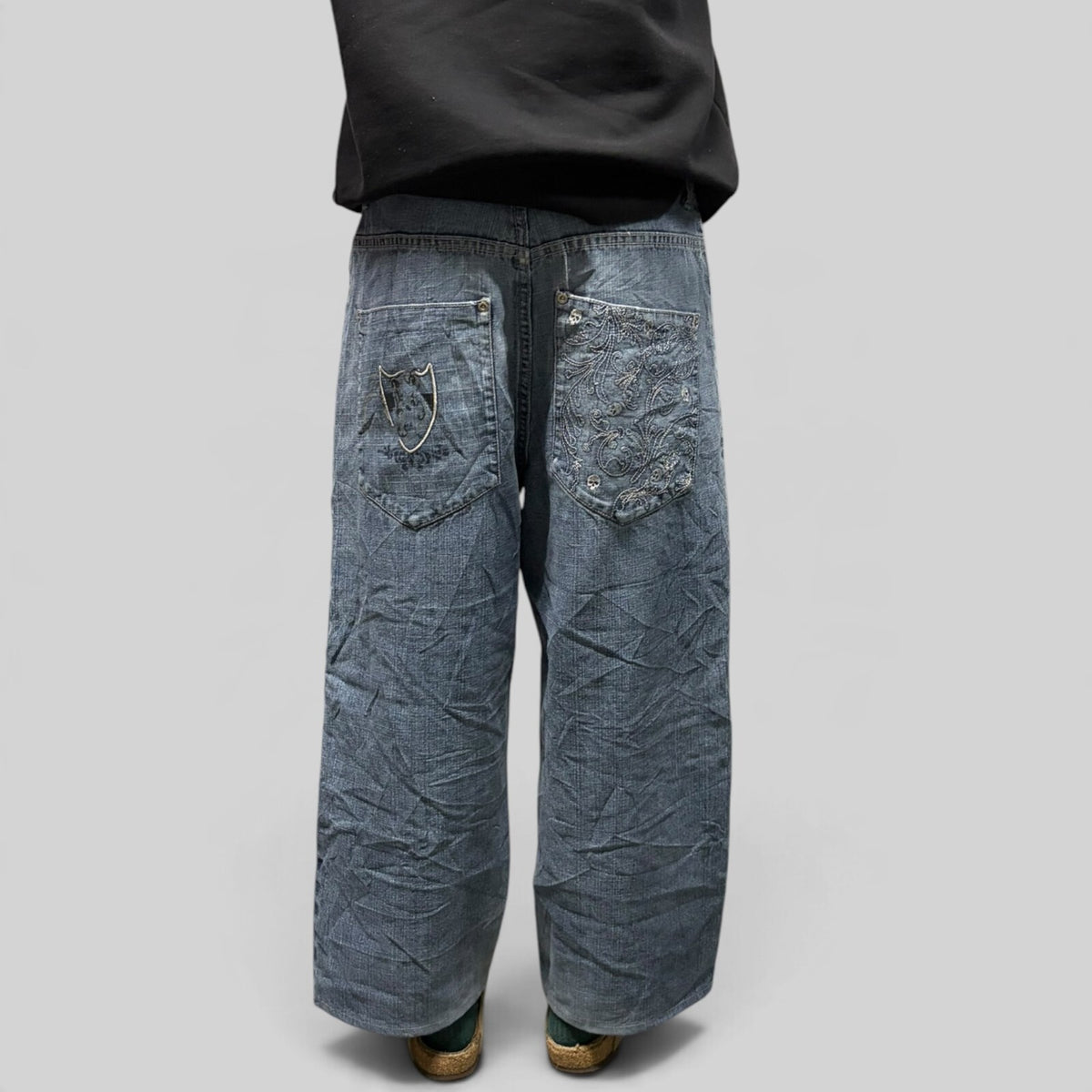Vintage Southpole skateboarding baggy hip hop jeans (W34)