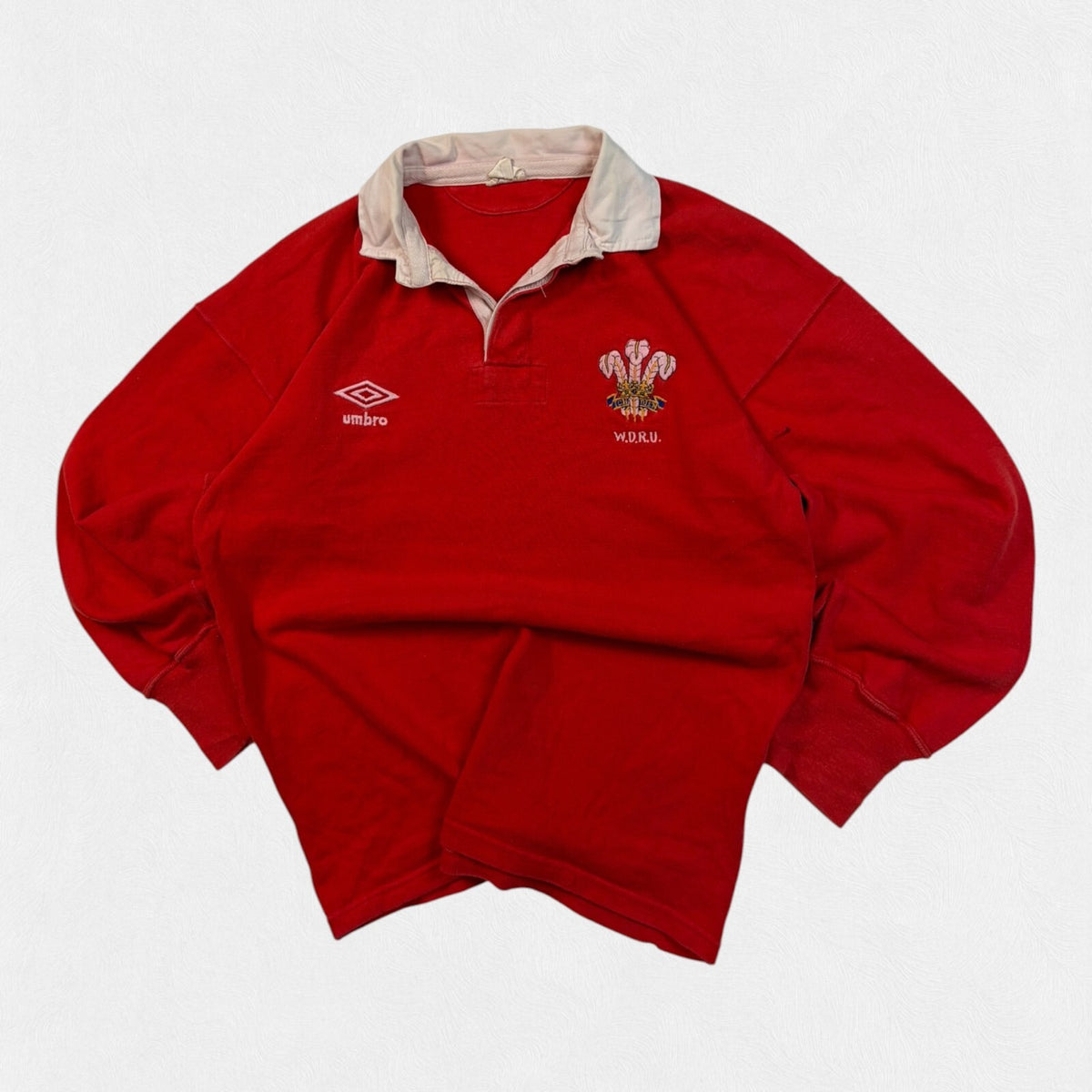 Vintage 90s Wales districts Umbro match worn rugby union shirt (L)