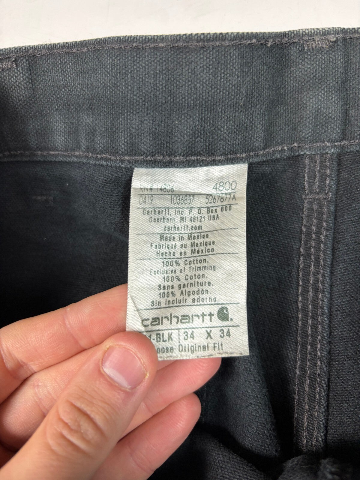 Carhartt B11 baggy carpenter pants (W34)