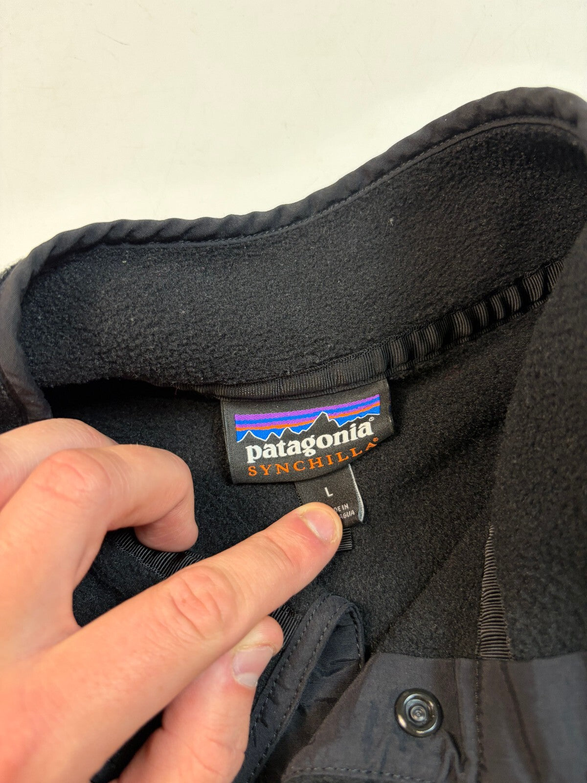 Vintage Patagonia synchilla t snap fleece (L)
