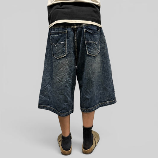 Vintage Y2K Route 66 baggy hip hop jorts (W40)