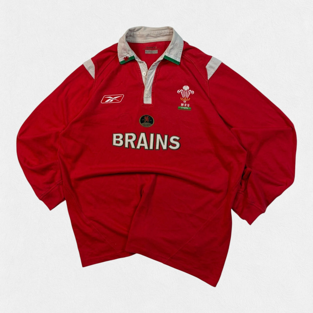 Vintage Wales 2005/06 Reebok rugby union shirt (L)