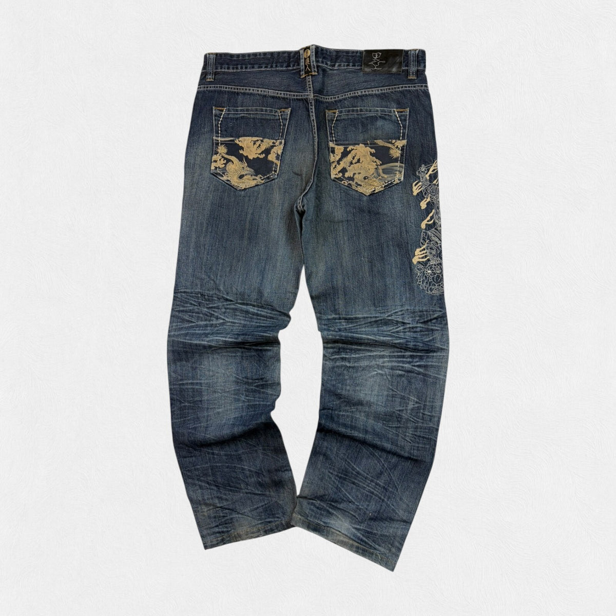 Vintage Y2K Big Train Japanese baggy hip hop jeans (W38)