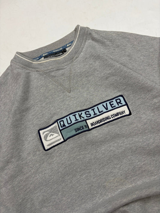 Vintage Y2K Quiksilver surfwear graphic sweatshirt (L)
