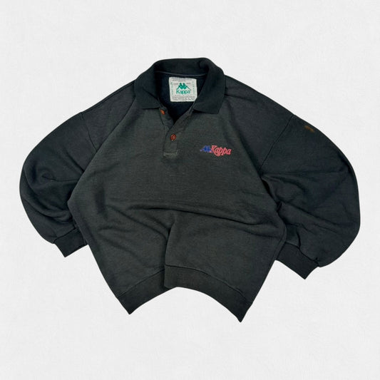 Vintage 90s Kappa collared sweatshirt (XL)