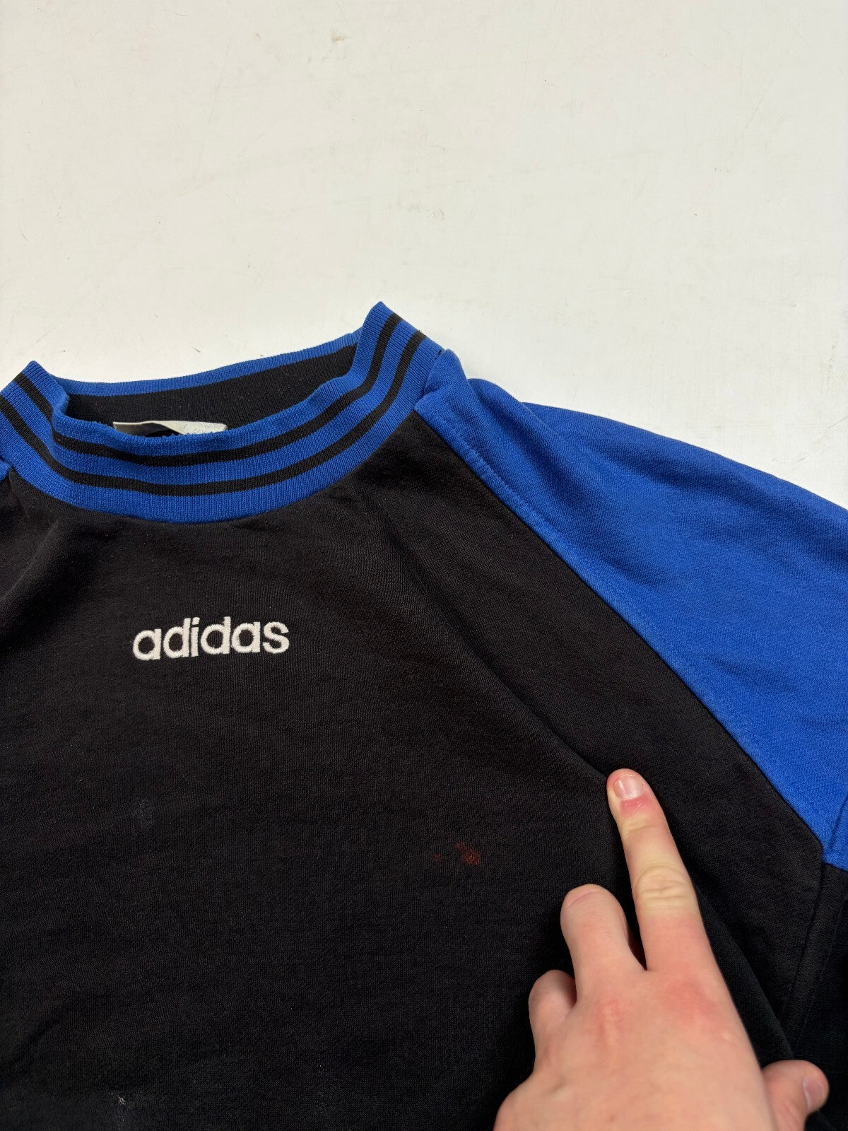 Vintage 90s adidas originals colour block sweatshirt (L)