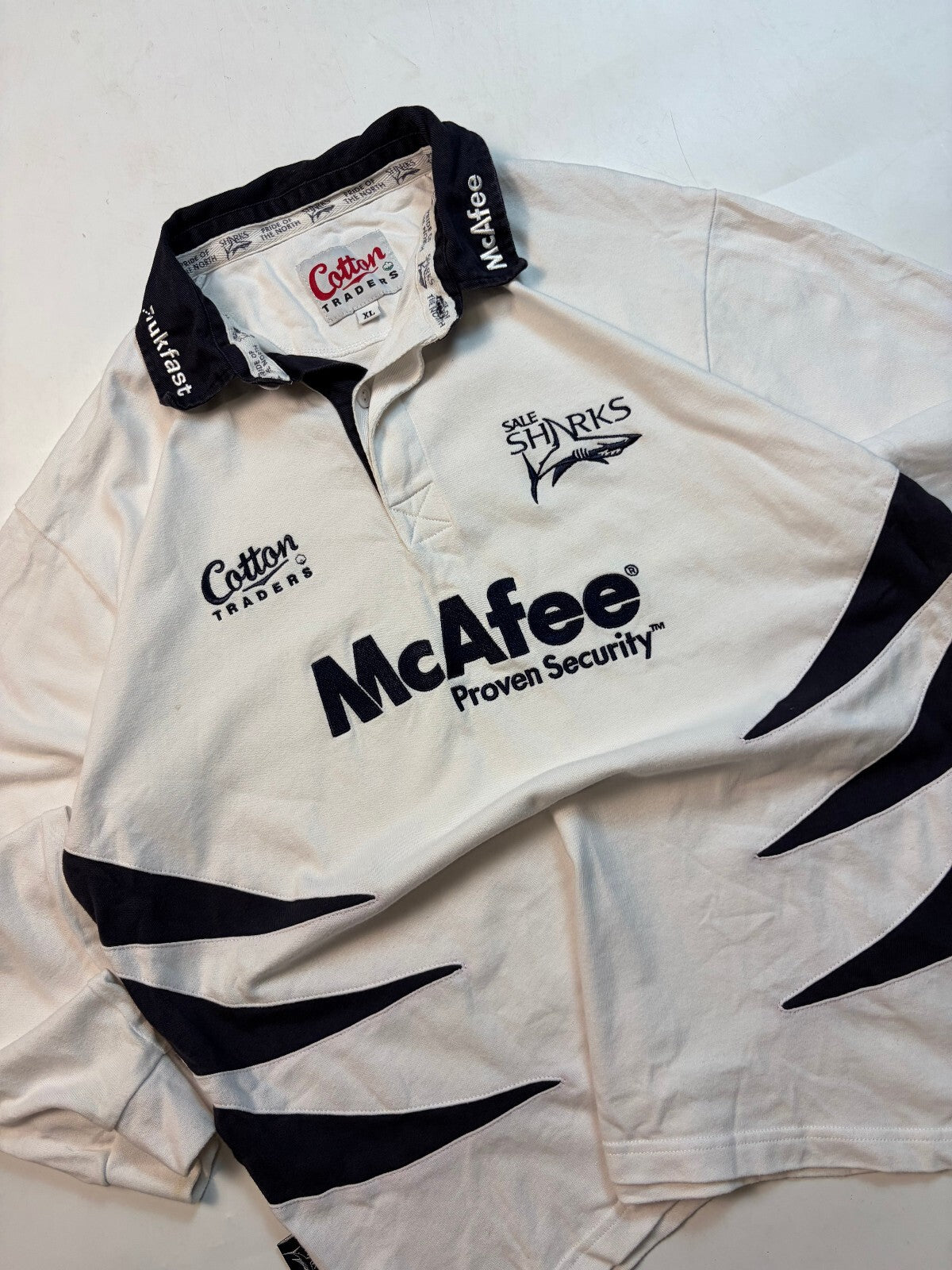 Vintage Sale Sharks 2006/07 Cotton Traders away rugby shirt (XL)