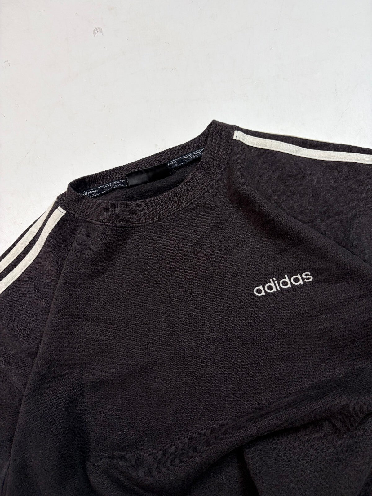 Vintage 90s adidas originals side stripe sweatshirt (S)