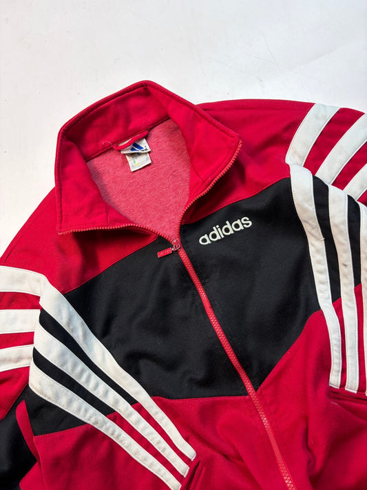 Vintage 90s adidas originals abstract colour block track top (M)