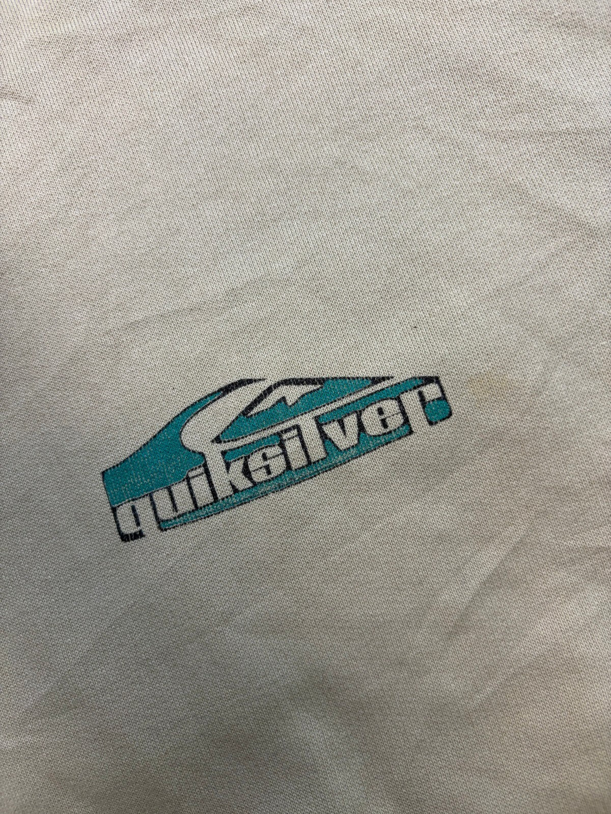 Vintage Y2K Quiksilver surfwear spell out sweatshirt (S)