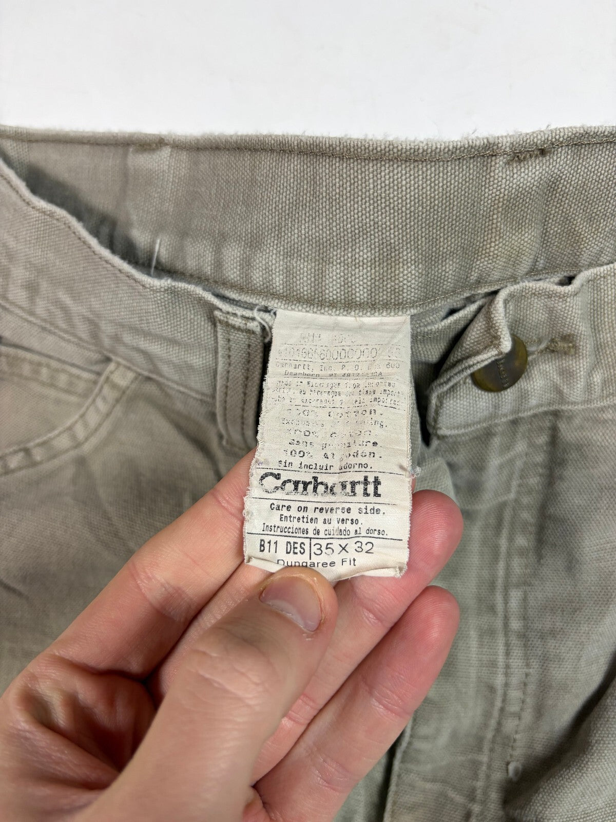 Vintage Carhartt B11 baggy carpenter pants (W35)