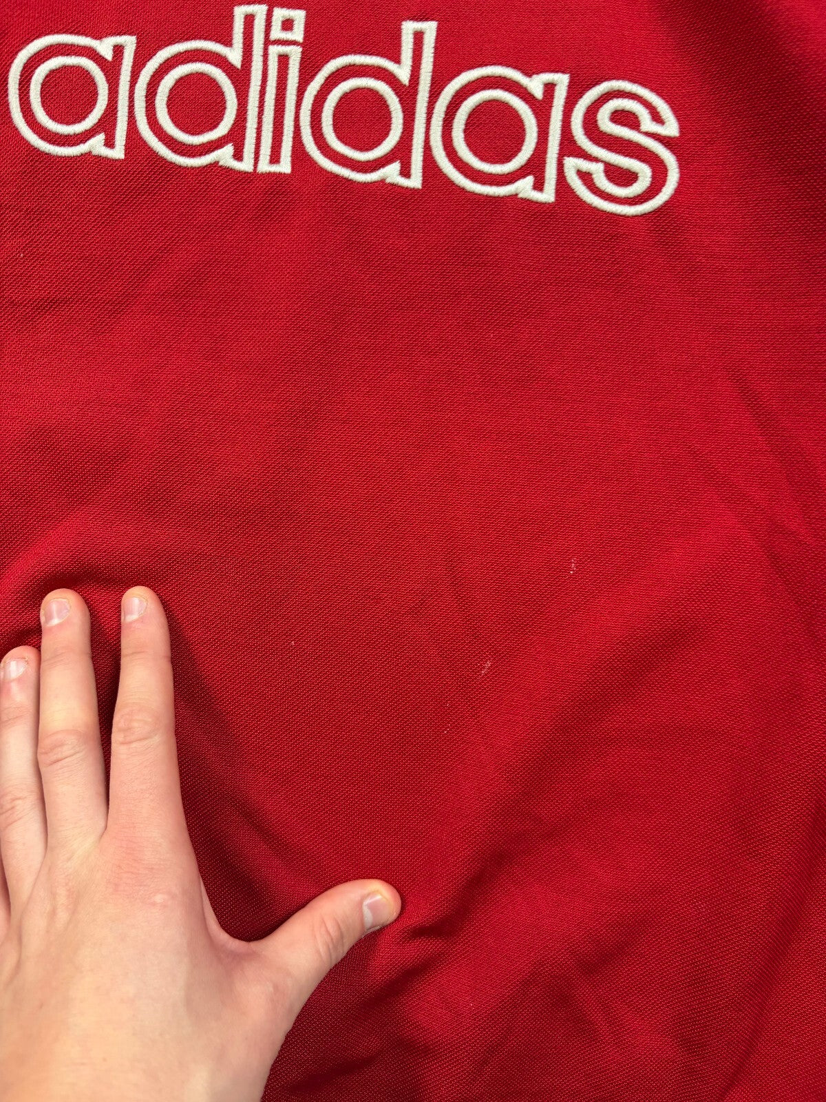 Vintage Y2K adidas spell out sweatshirt (XL)
