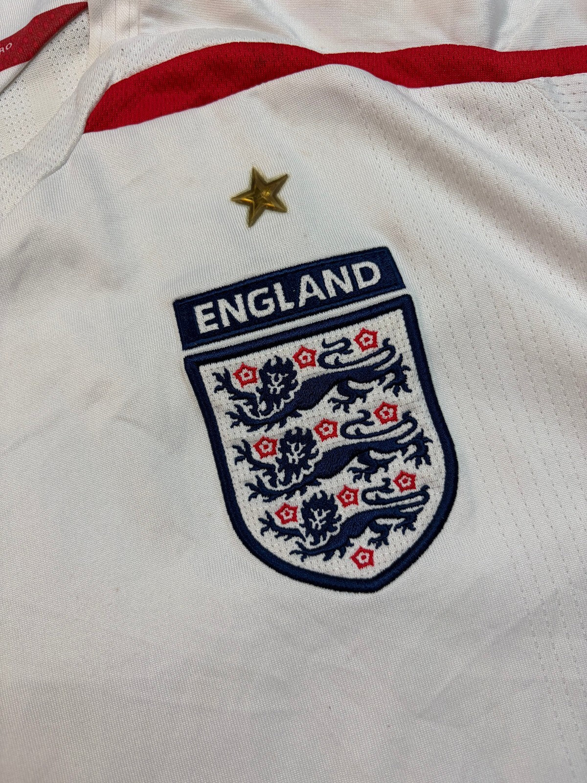 Vintage England 2007-09 Umbro home football shirt (XXL)