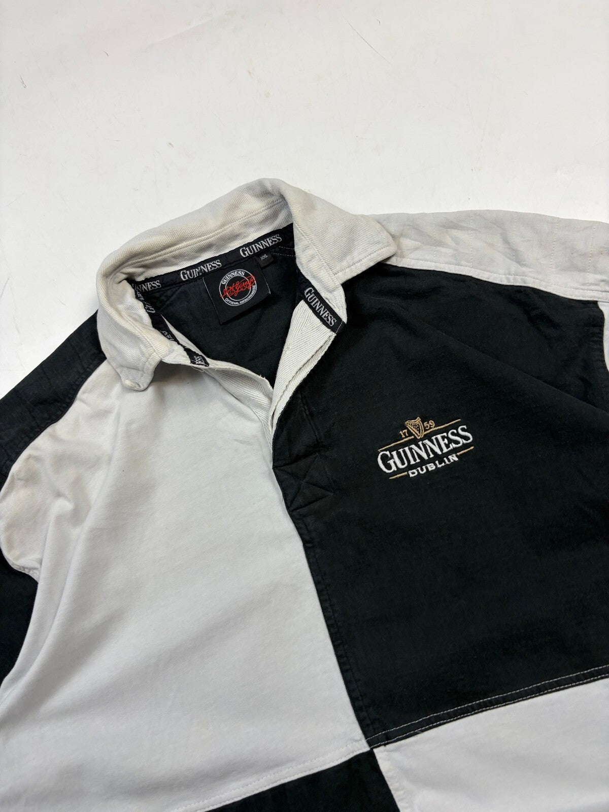 Vintage Guinness beer rugby polo shirt (XXL)