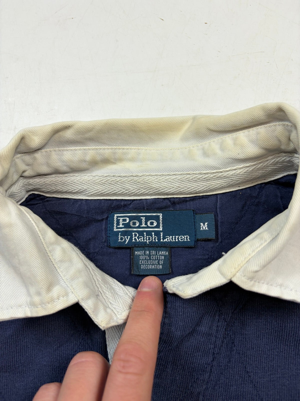 Vintage Ralph Lauren big pony rugby polo shirt (M)