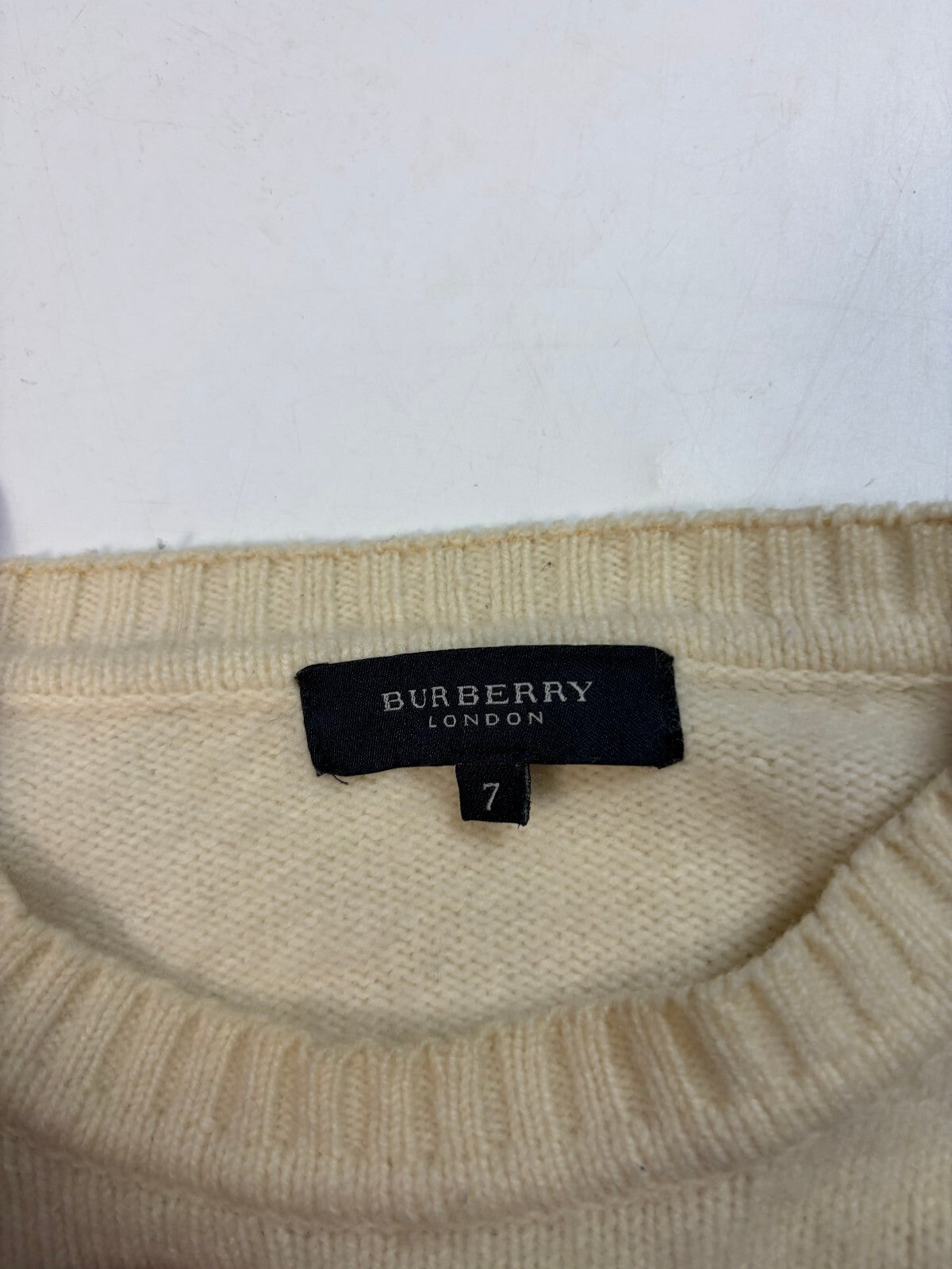 Vintage Burberry wool knit sweater (M)