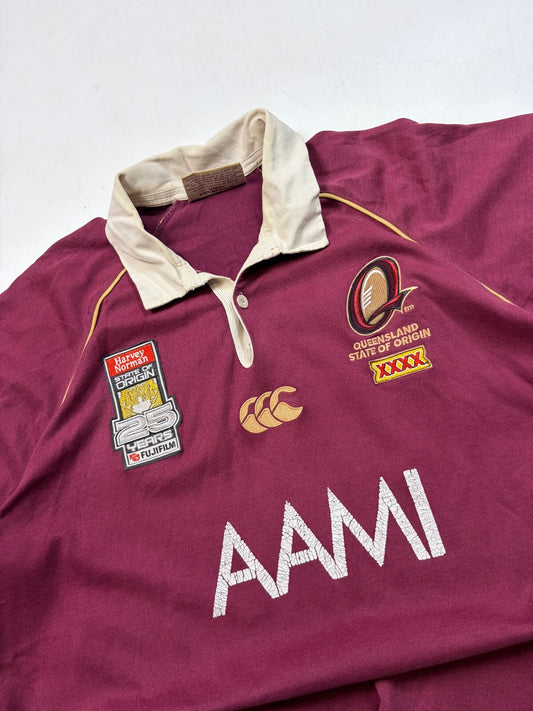 Vintage Queensland maroons 2005 state of origin Canterbury rugby league shirt (XXL)