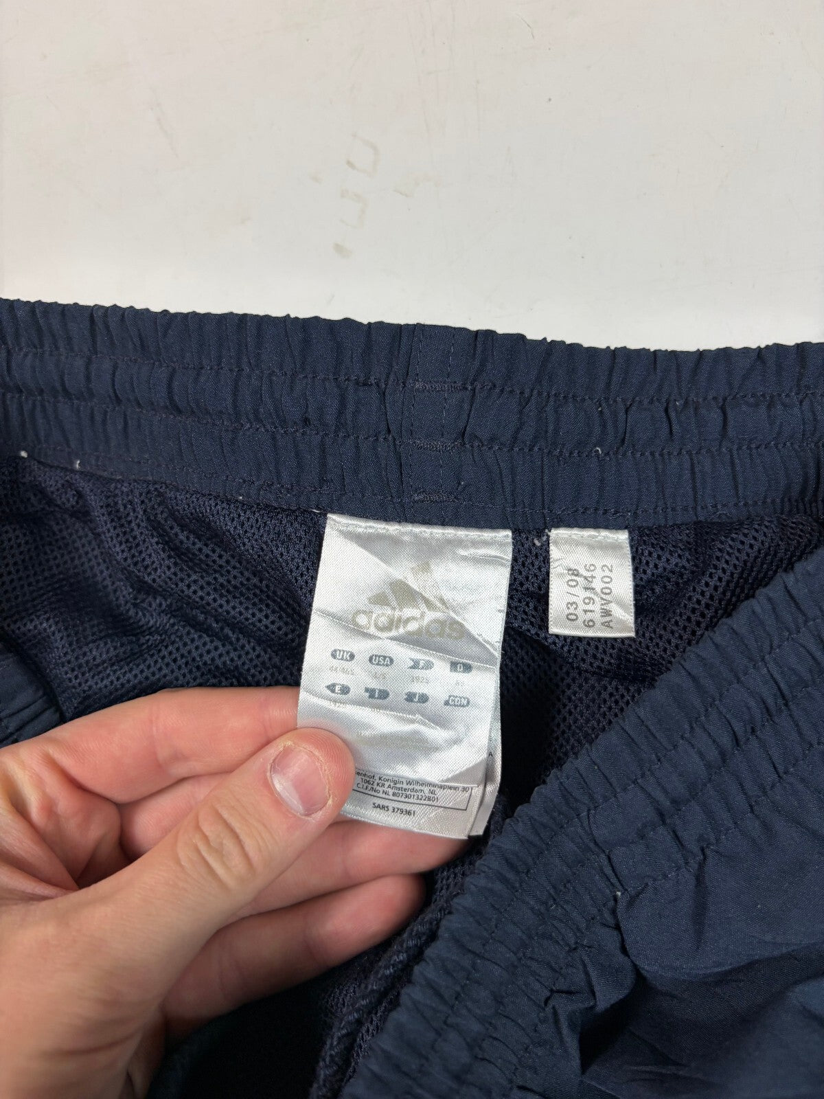 Vintage Y2K adidas cropped baggy track pants (L)