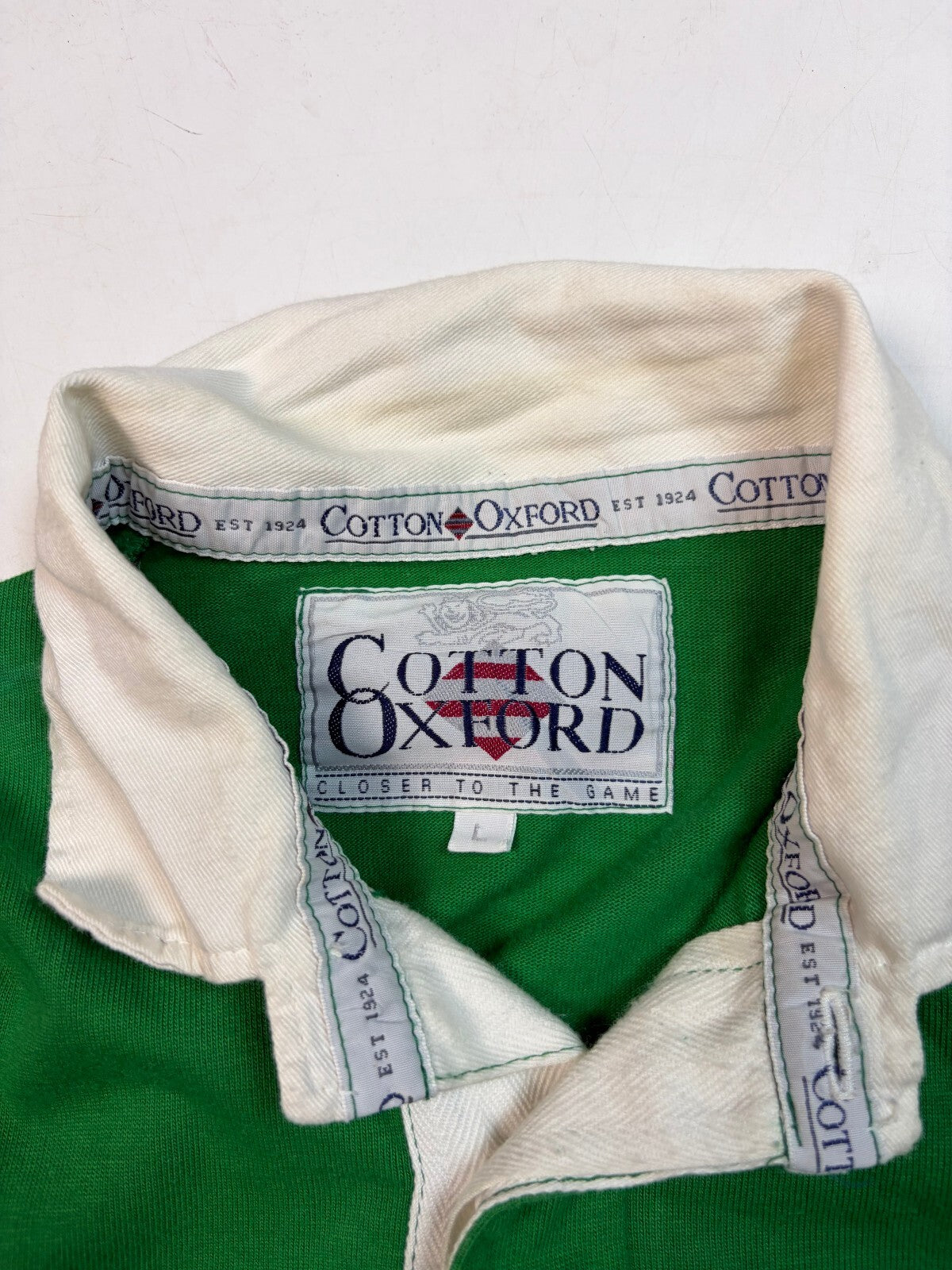 Vintage London Irish 1998/99 Cotton Oxford rugby shirt (L)