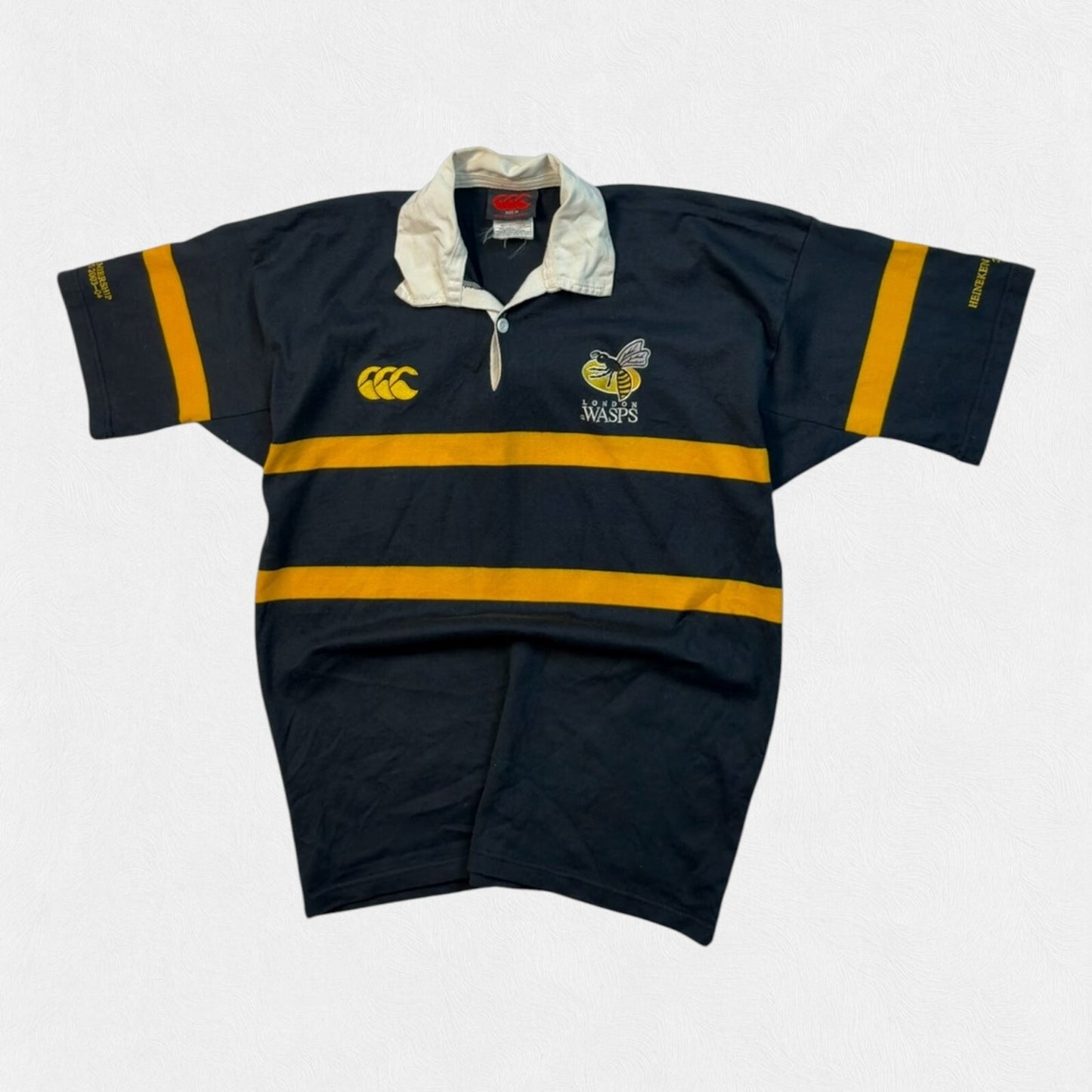 Vintage London Wasps 2004 Canterbury champions rugby shirt (M)