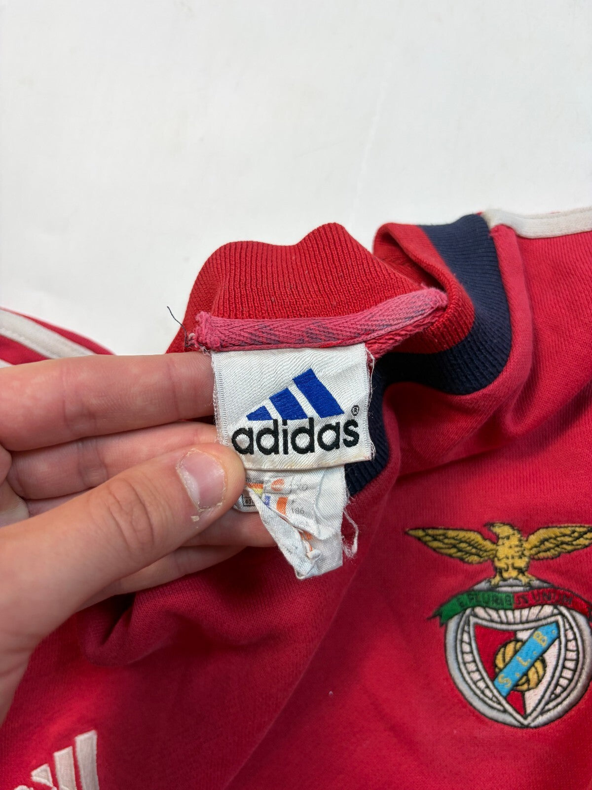 Vintage Benfica 1999/00 Adidas football sweatshirt (L)