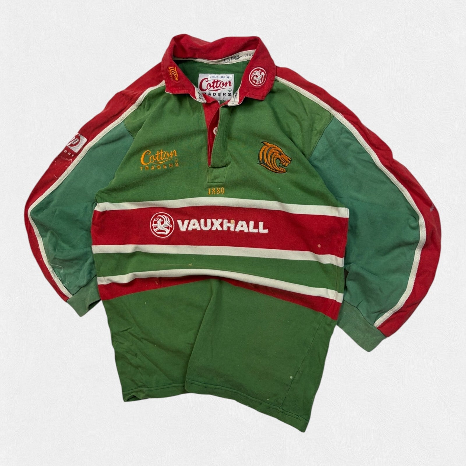 Vintage Leicester Tigers 2001/02 Cotton Traders rugby shirt (S)