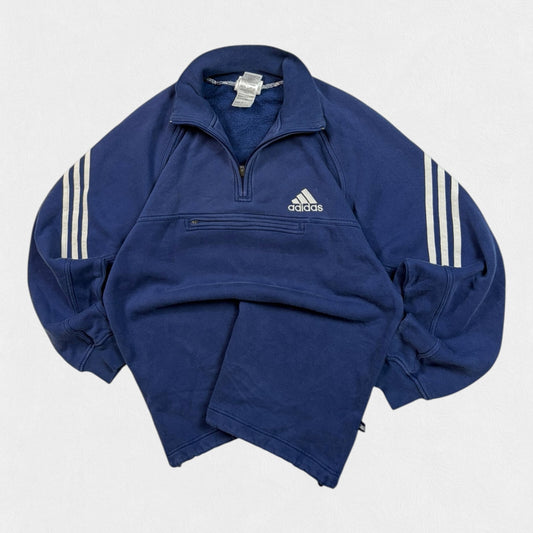 Vintage 90s adidas quarter zip sweatshirt (M)