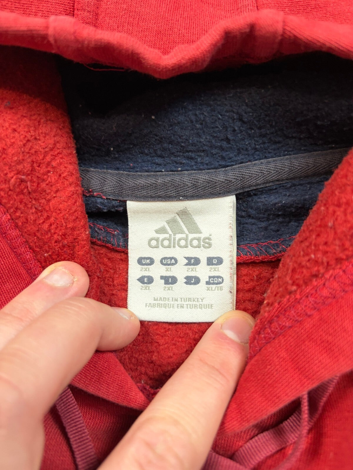 Vintage adidas spell out hoodie (XXL)