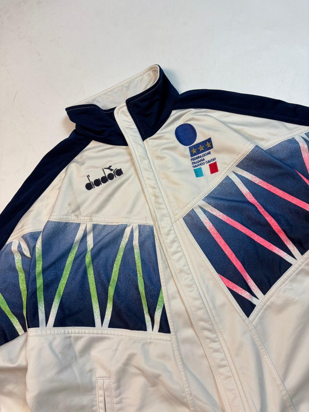 Vintage 90s Italy 1993/94 Diadora football track jacket (M)
