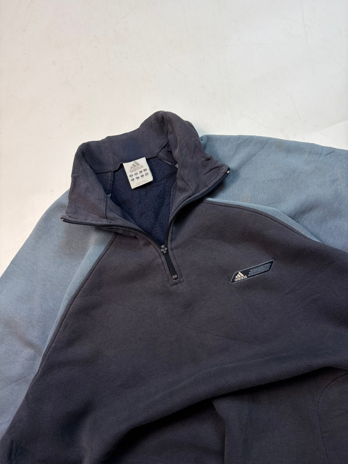 Vintage Adidas two tone quarter zip sweatshirt (XL)