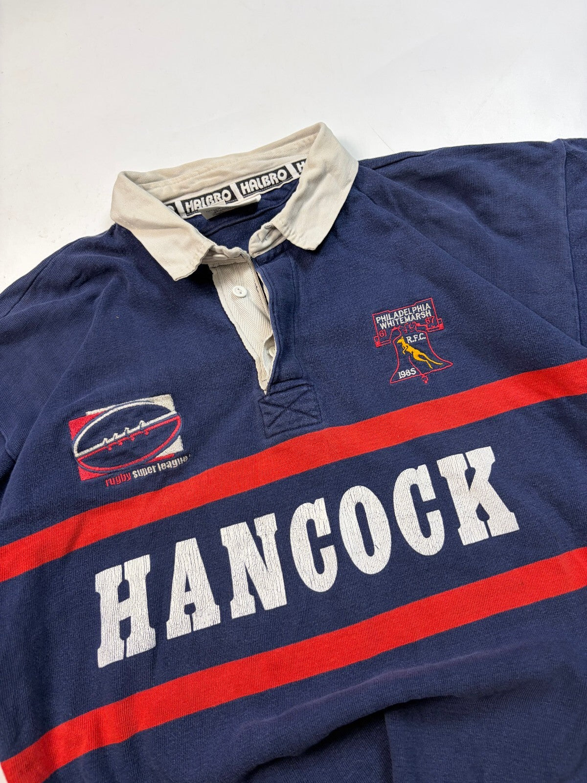 Vintage 90s Philadelphia Whitemarsh Halbro rugby union shirt (XL)