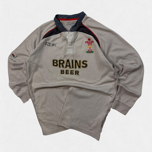 Vintage Wales 2005-07 Reebok away rugby shirt (S)