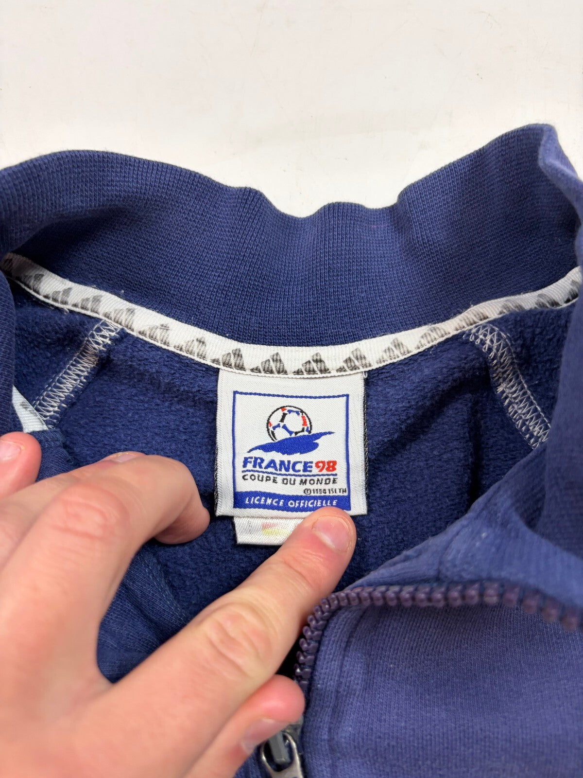 Vintage France 1998 world cup quarter zip sweatshirt (L)