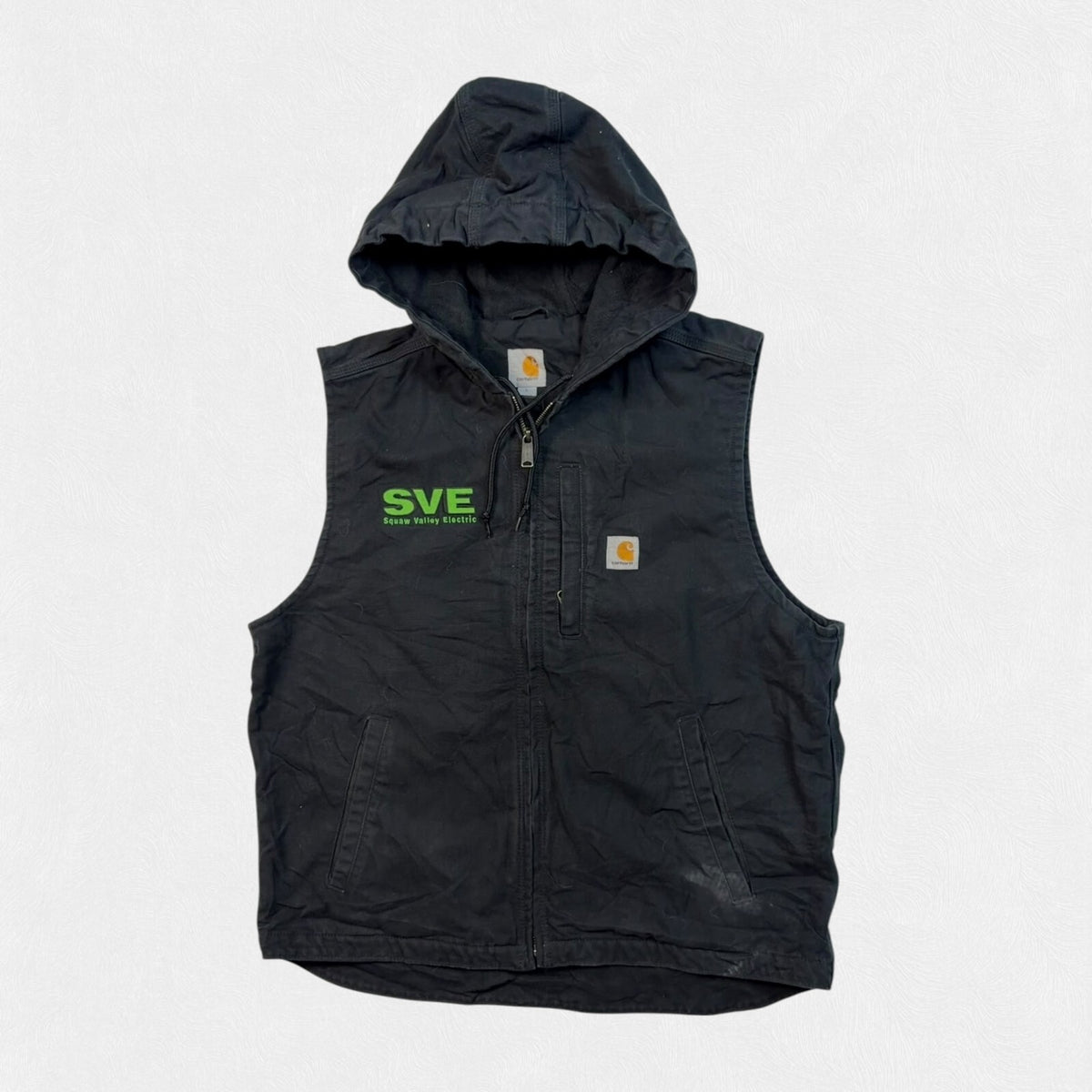 Carhartt hooded workwear vest jacket (L)